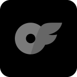 Onlyfans Black Icon Logo Vector