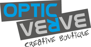 Optic Verve Creative Boutique Logo Vector