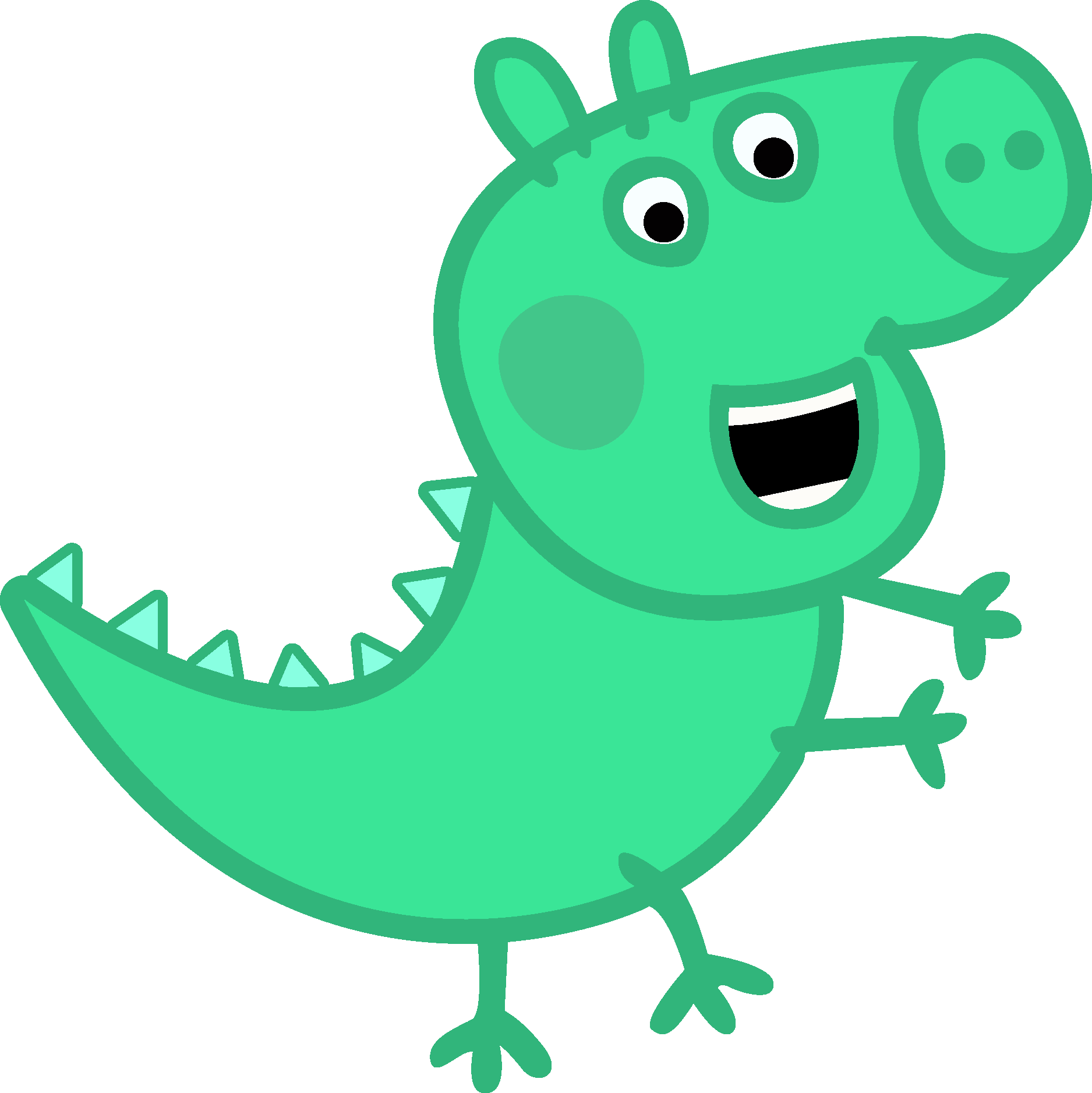 Peppa Pig George Dinosaur Logo Vector - (.Ai .PNG .SVG .EPS Free Download)