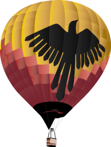 Phoenix Balloon Logo Vector