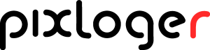 Pixloger Text Color Logo Vector