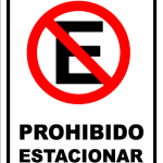 Prohibido Estacionar Logo Vector