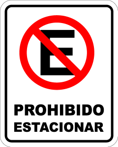 Prohibido Estacionar Logo Vector