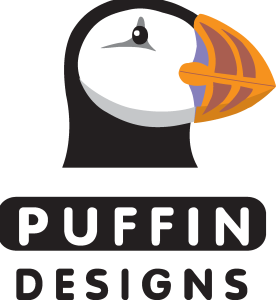 Puffin Designs Logo Vector