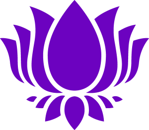 Purple lotus Icon Logo Vector