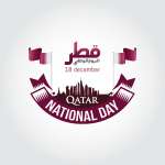 Qatar National Day Logo Vector