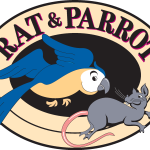 Rat & Parrot Logo Vector