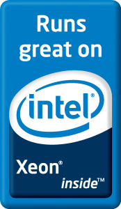 Runs Great On Intel Xeon Inside Logo Vector