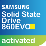 Samsung Ssd 860Evo Activated Sticker Logo Vector