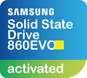 Samsung Ssd 860Evo Activated Sticker Logo Vector