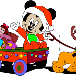 Santa And Pluto Logo Vector