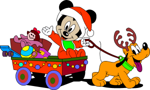 Santa And Pluto Logo Vector