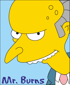 Simpsons Mr Burns Logo Vector