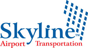 Skyline Airport Transportation Logo Vector