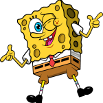 SpongeBob Wink Logo Vector