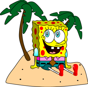 Spongebob Palm Tree Logo Vector
