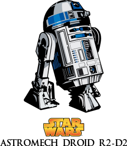 Star Wars Astromech Droid R2-D2 Logo Vector