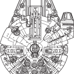 Star Wars Millennium Falcon Logo Vector