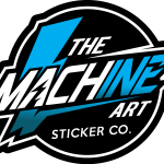 Stiker Machine Arts Logo Vector