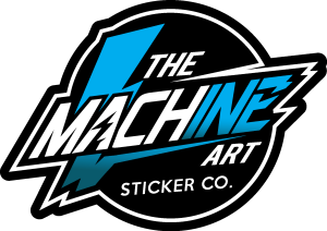 Stiker Machine Arts Logo Vector