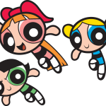 The Powerpuff Girls Character Logo Vector