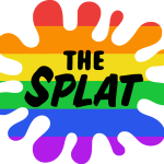 The Splat Rainbow Logo Vector