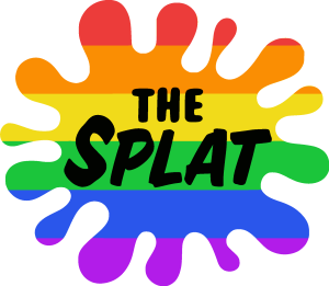 The Splat Rainbow Logo Vector