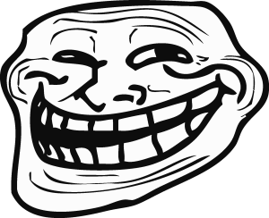 Troll Face Logo Vector