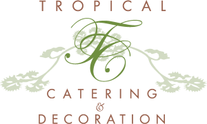 Tropical Catering & Decoration Logo Vector