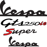 Vespa Gts 250 Ie Logo Vector