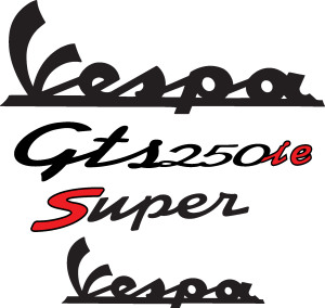 Vespa Gts 250 Ie Logo Vector
