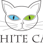 White Cat Logo Vector