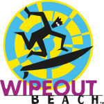 Wipeout Beach Logo Vector