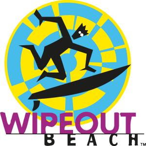 Wipeout Beach Logo Vector