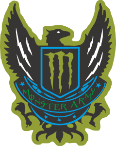 monster Army Logo Vector