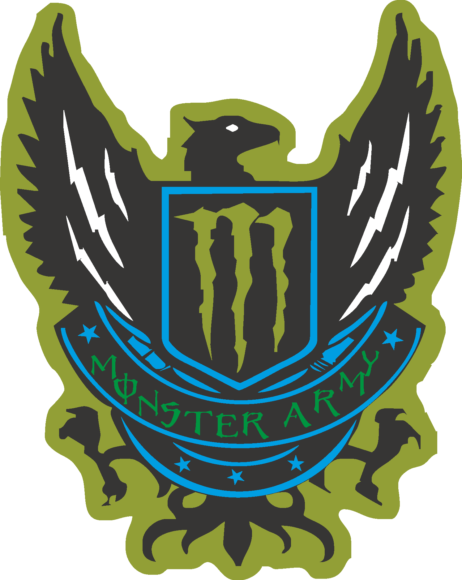 Monster Army Logo Vector Ai PNG SVG EPS Free Download