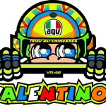 valentino rossi heklmet Logo Vector