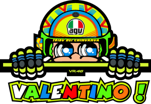 valentino rossi heklmet Logo Vector