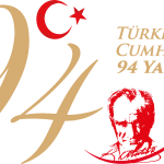 29 Ekim Cumhuriyet Bayramı 94. Yılı Ve Ataturk Logo Vector