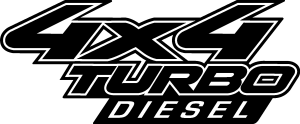 4×4 turbo diesel Logo Vector