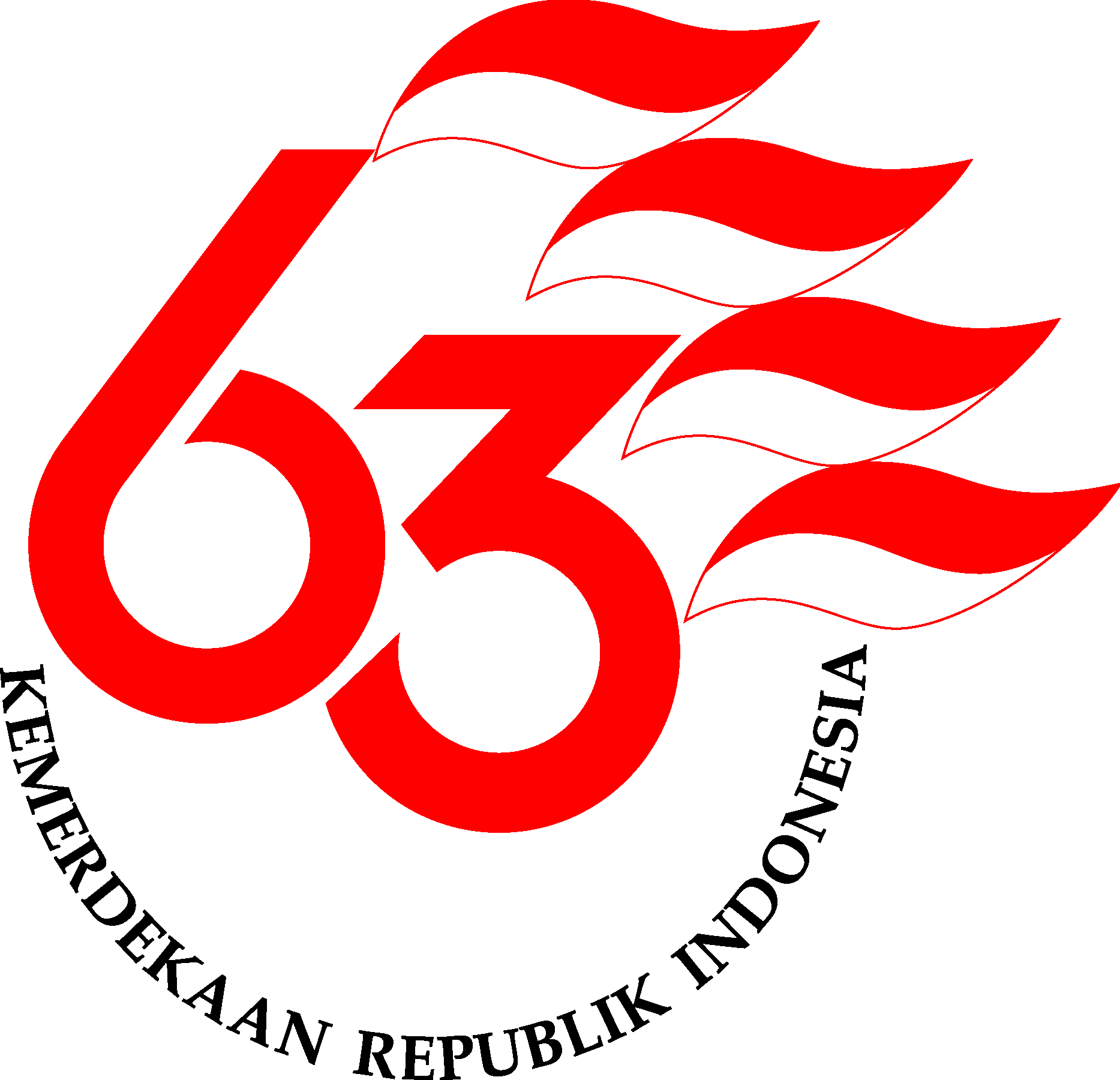 63Th Independence Day Of Republic Of Indonesia Logo Vector