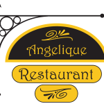 Angelique Restaurant Logo Vector