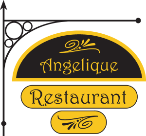 Angelique Restaurant Logo Vector
