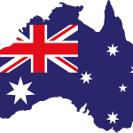 Australia Map Logo Vector