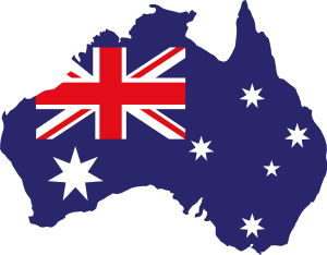 Australia Map Logo Vector