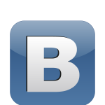 B Vkontakte the Social Network Logo Vector