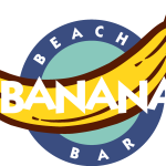 Banana Beach Bar Logo Vector