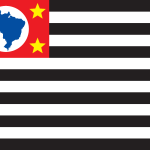 Bandeira Estado De Sao Paulo Medidas Oficiais Logo Vector