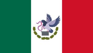 Bandera conmemorativa de narco México Logo