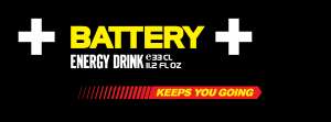 Battery Energy Drink Logo Vector